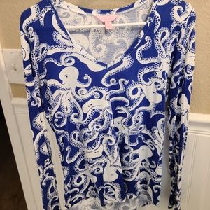 Lilly Pulitzer Octopus Long Sleeve Top
